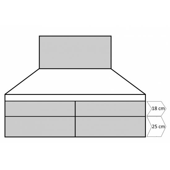 MAGNUS 19A Boxspringbett Ehebett Polsterbett mit Bettkasten 90 140 160 180 200 cm Qualität