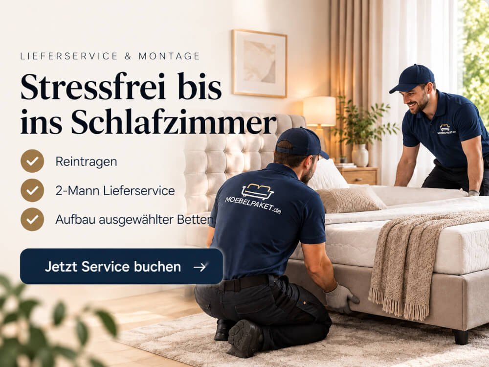 Lieferservice und Montage: Reintragen, 2-Mann-Lieferservice, Aufbau ausgewählter Betten